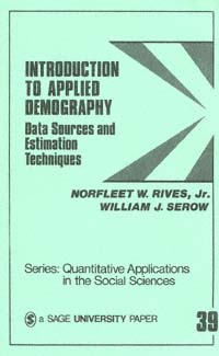 title Introduction to Applied Demography Data Sources and Estimation - photo 1