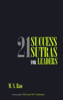 M. S. Rao 21 Success Sutras for Leaders