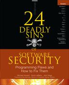 John Viega - 24 deadly sins of software security : programming flaws and how to fix them