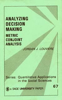 title Analyzing Decision Making Metric Conjoint Analysis Sage University - photo 1