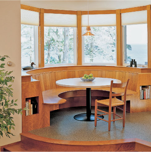 A kitchen with a view is a perfect spot to integrate an eating area without - photo 9