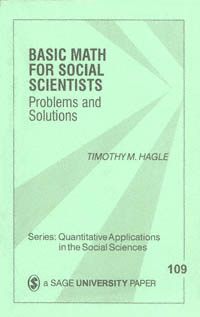 title Basic Math for Social Scientists Problems and Solutions Sage - photo 1