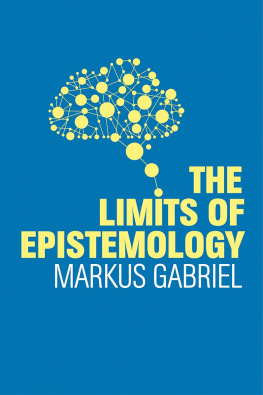 Markus Gabriel - The Limits of Epistemology