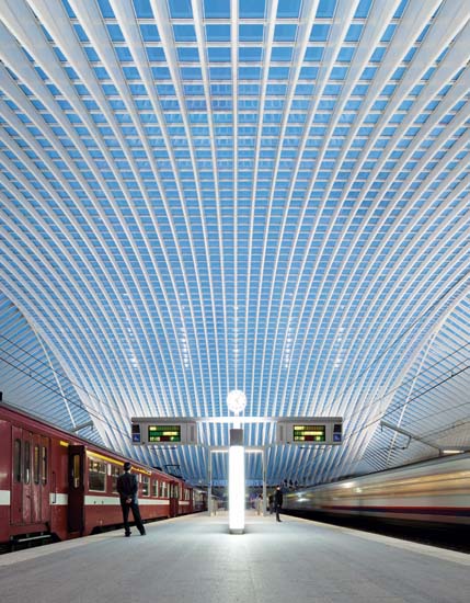 Lige-Guillemins railway station designed by Santiago Calatrava opened in 2009 - photo 3