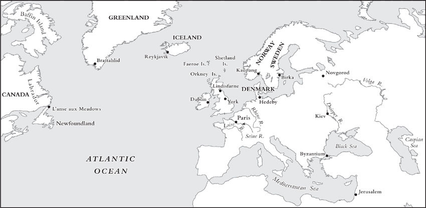 MAP OF THE VIKING WORLD THE VIKINGS AND THEIR AGE by Angus A Somerville and - photo 1