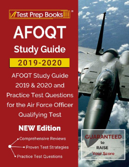Test Prep Books - AFOQT Study Guide 2019-2020: AFOQT Study Guide 2019 & 2020 and Practice Test Questions for the Air Force Officer Qualifying Test [NEW Edition]