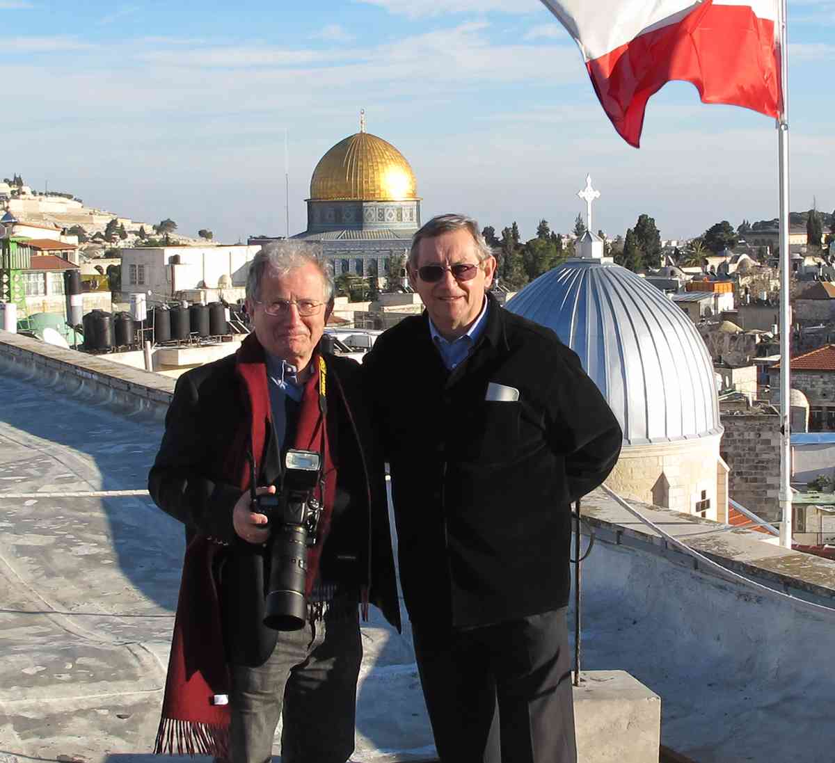 AUTHOR NORMAN DAVIES AND PHOTOGRAPHER JANUSZ ROSIKO in Jerusalem January - photo 2