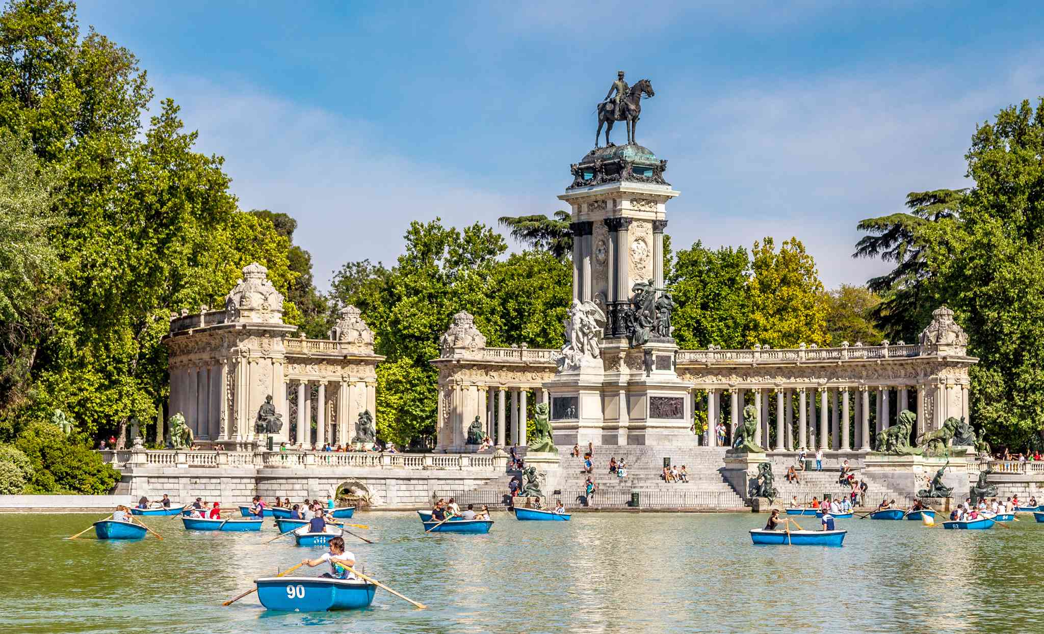Boating lake and monument to Alfonso XII at Parque del Retiro Top 10 Madrid - photo 7