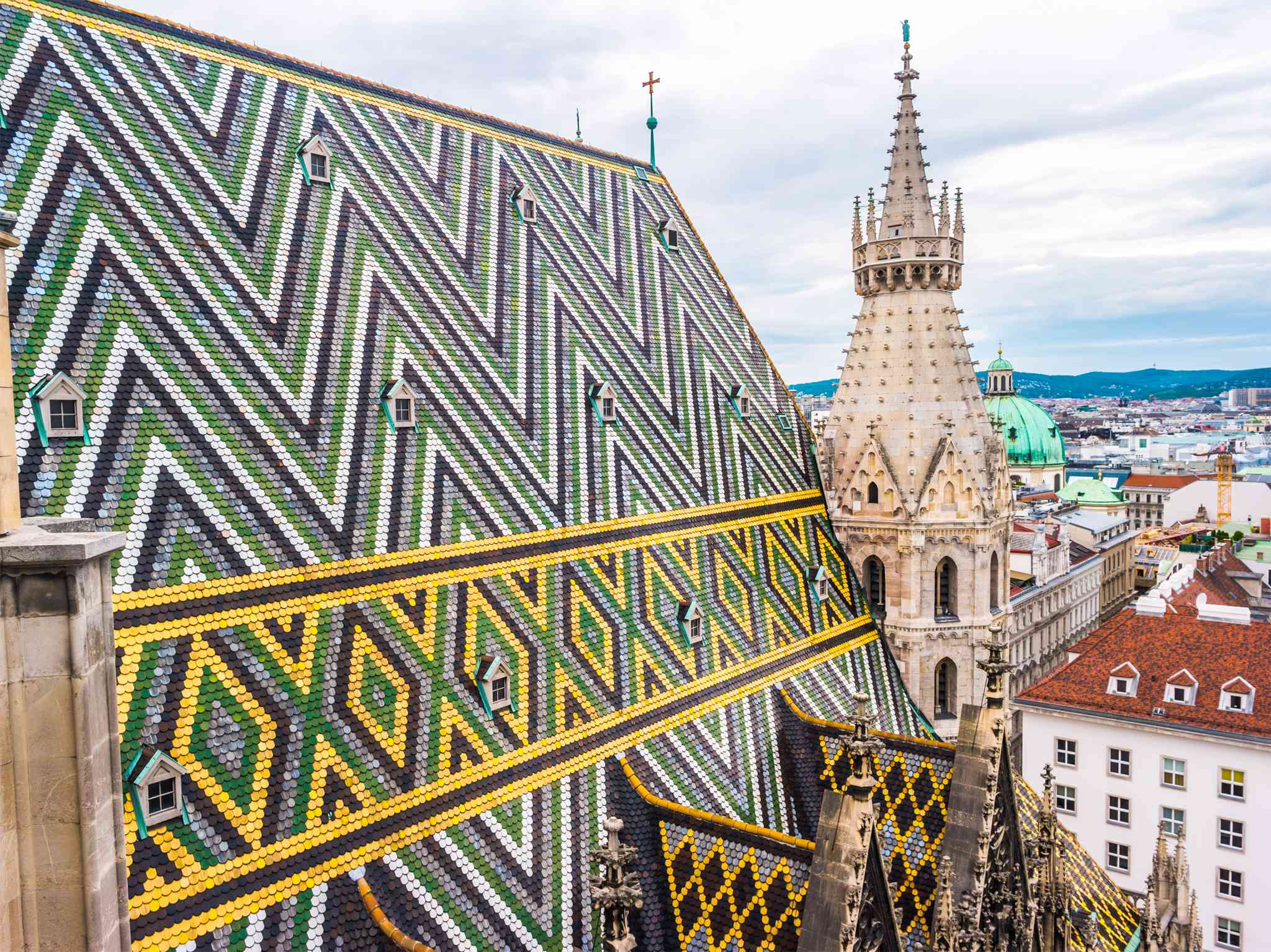 Stephansdoms brightly coloured patterned roof is instantly recognizable Day - photo 7