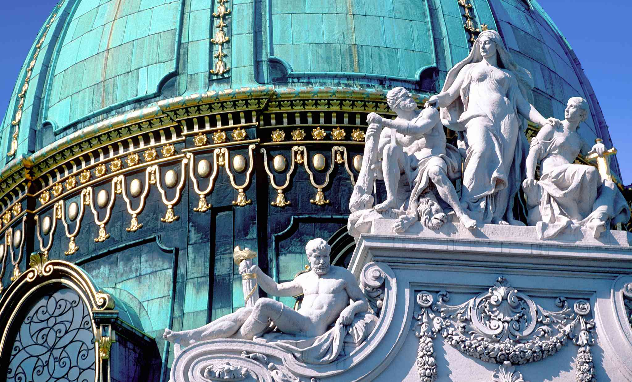 Detail of sculptural decoration on the exterior of the Hofburg Top 10 Vienna - photo 8