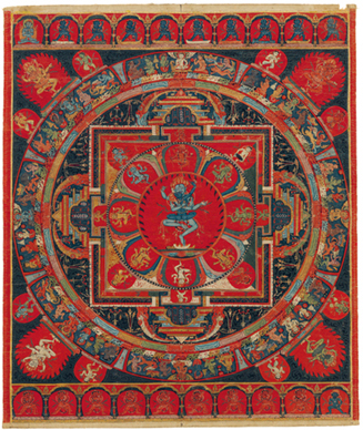 A fifteenth-century mandala universal diagram of the three-headed four-armed - photo 8