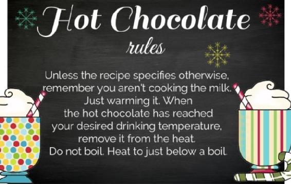 General Hot Chocolate Recipes Printable Hot Chocolate signs - photo 2