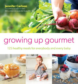 Jennifer Carlson Growing Up Gourmet: 125 Healthy Meals for Everybody and Every Baby