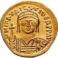 Solidus of Maurice 539-602 who was Byzantine Emperor from 582 to 602 A - photo 16