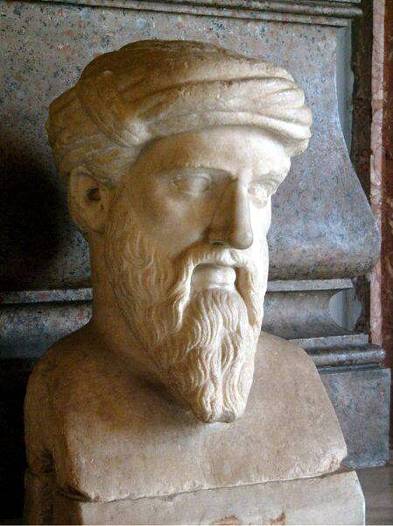 Bust of Pythagoras of Samos in the Capitoline Museums Rome Pythagoras c570 - photo 17