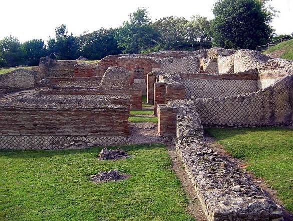 View of the surviving baths at Aeclanum Compendium of Roman History 1852 - photo 15