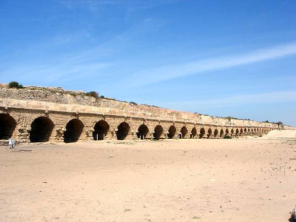 Remains of the ancient Roman aqueduct at Caesarea Maritima Chronicle - photo 15