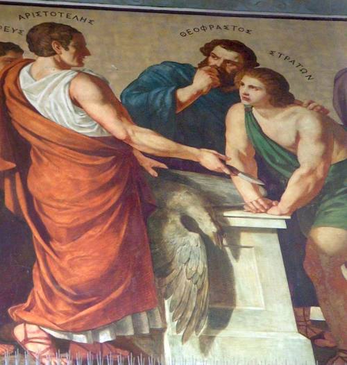 Aristotle Theophrastus and Strato of Lampsacus Part of a fresco in the - photo 16