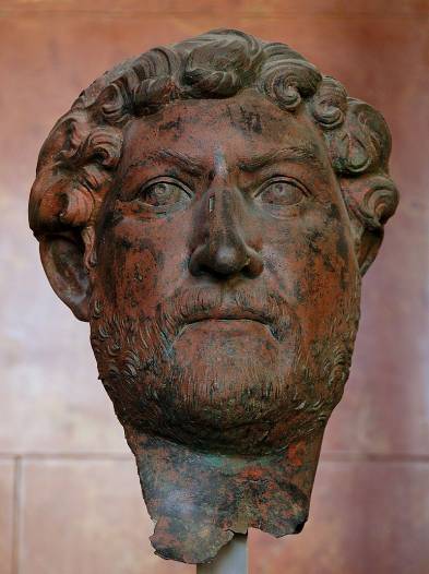 Posthumous portrait of Emperor Hadrian bronze Roman artwork c 140 AD - photo 18