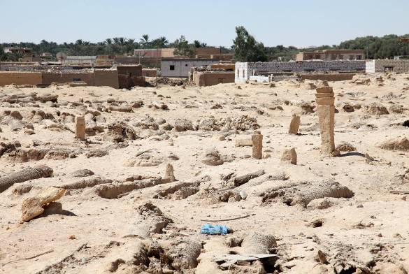 Ruins at Siwa near Naucratis a city of Ancient Egypt on the Canopic branch - photo 6