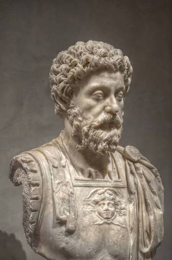 Bust of Marcus Aurelius 121-180 AD in the Muse Saint-Raymond Toulouse - photo 9