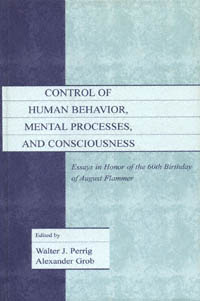 title Control of Human Behavior Mental Processes and Consciousness - photo 1