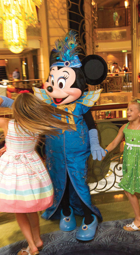 Aboard the Disney Fantasy two girls dance with Minnie The Oasis of - photo 22