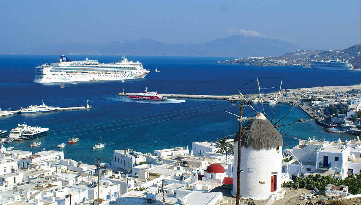 The Norwegian Gem sails from the port of Mykonos Old-fashioned song - photo 24