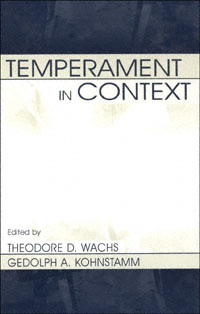 title Temperament in Context author Wachs Theodore D Kohnstamm - photo 1