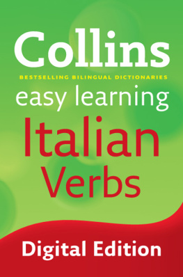 Unknown Easy Learning Italian Verbs (Collins Easy Learning Italian)