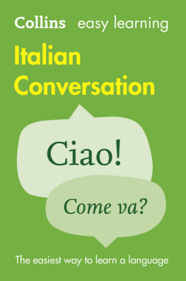 Collins Dictionaries Easy Learning Italian Conversation