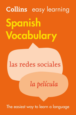 Collins Dictionaries Easy Learning Spanish Vocabulary