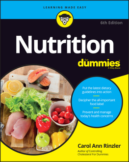 Carol Ann Rinzler - Nutrition For Dummies