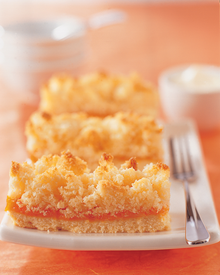 Apricot and macaroon slice Makes 16 pieces 100 g unsalted butter softened 90 - photo 5