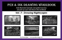 Rahul Jain - Pen and Ink Drawing Workbook Vol. 7: Learn to Draw Nightscapes