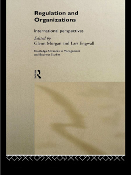 Morgan - Regulation and Organisations