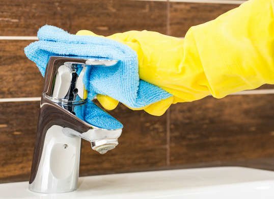 Make it a point to scrub down kitchen faucets Using rubbing alcohol can loosen - photo 6