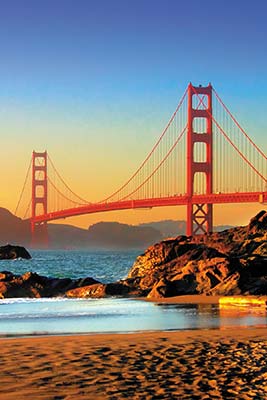 Golden Gate Bridge from Baker Beach view from the Pacific Coast Highway - photo 10