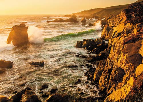 Big Sur coastline at sunset California is also on the cutting edge of art - photo 15