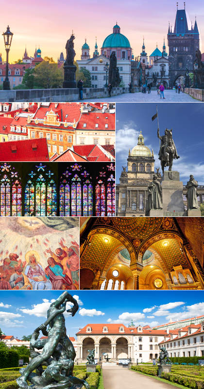 Clockwise from top Charles Bridge Wenceslas Square Spanish Synagogue - photo 10