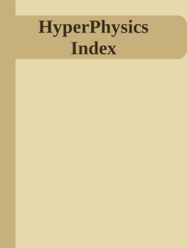 Carl R. Nave - HyperPhysics Index