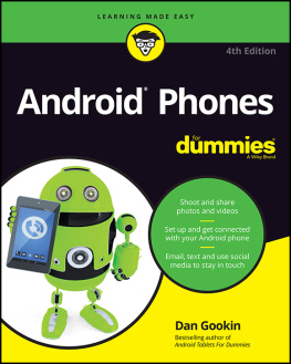 Dan Gookin Android Phones For Dummies