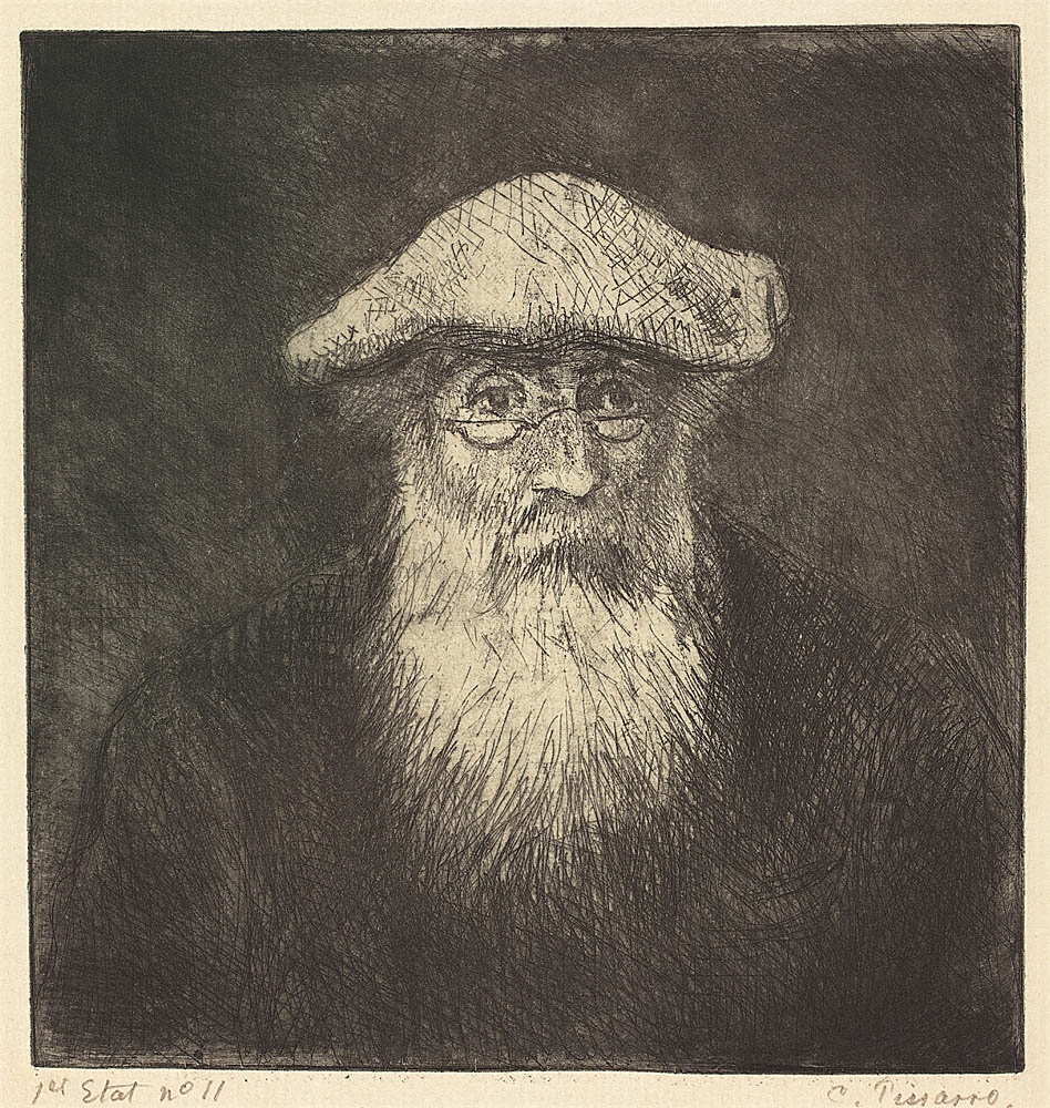 Self-Portrait Camille Pissarro A Self-Portrait c 1890 Eetching zinc 187 - photo 2