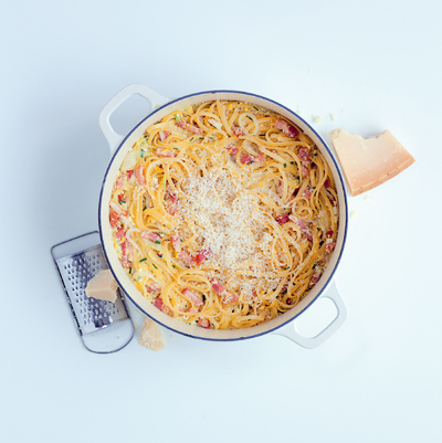 SERVES 4 15 MINS INGREDIENTS 250 g 9 oz linguine 200 g 7 oz smoked - photo 14