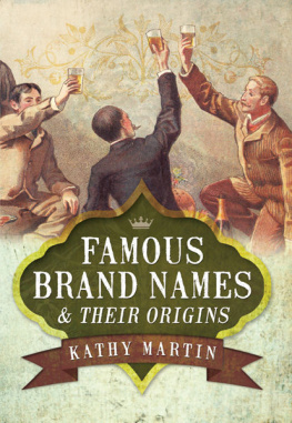 Kathy Martin Famous Brand Names & Their Origins