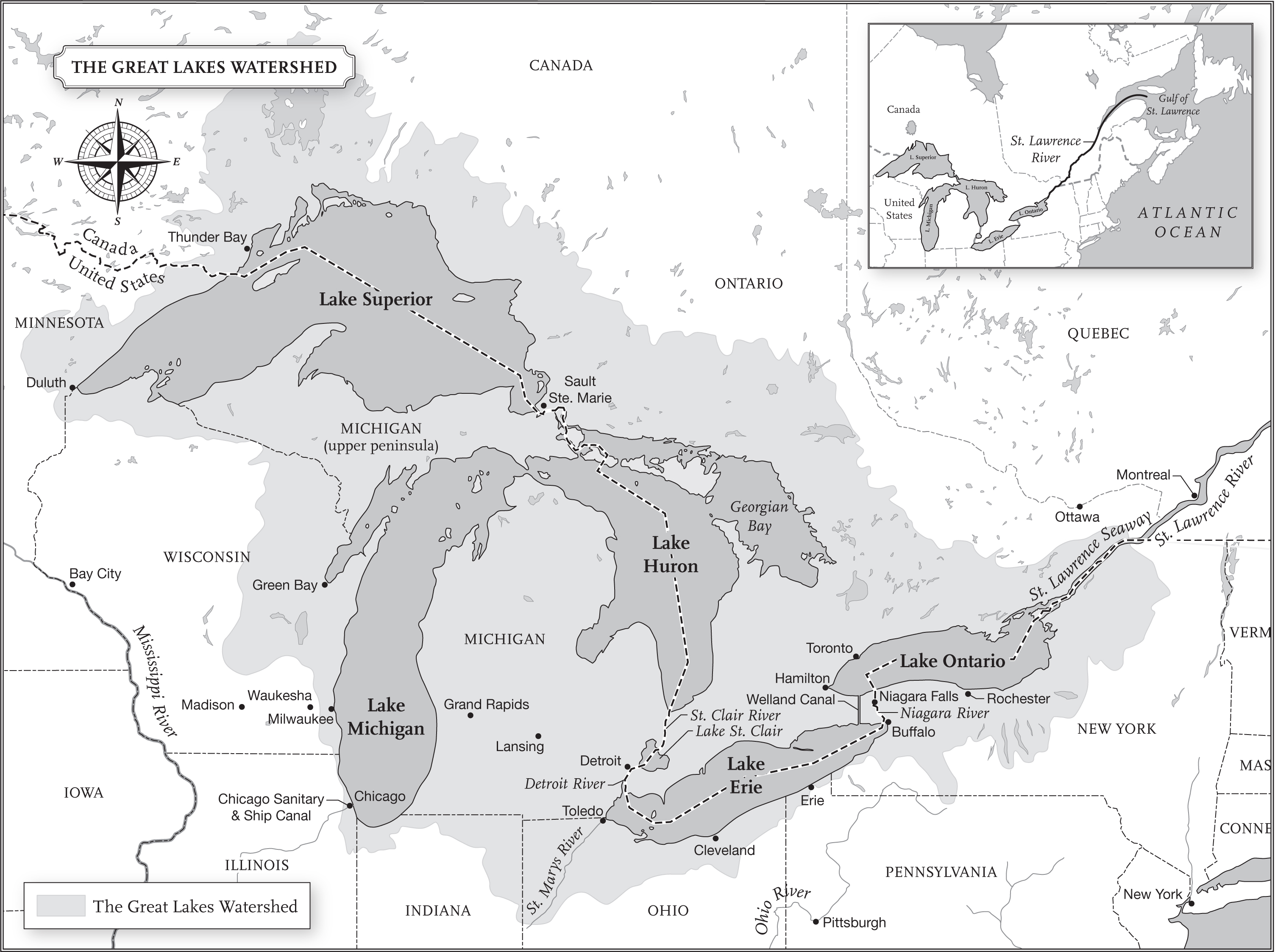 The Great Lakes watershed T here are few views that can draw noses to - photo 3