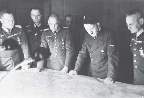 Hitler and OKH staff members at the planning map table Bundesarchiv Bild - photo 3