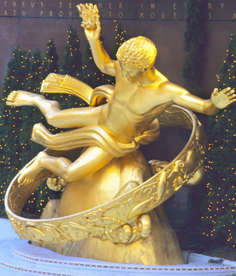 Gilded statue of Prometheus Rockefeller Center The abundance of its cultural - photo 3