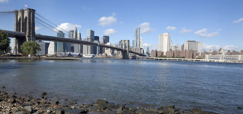 A view of Brooklyn Bridge across the East River with Manhattans skyscrapers as - photo 4