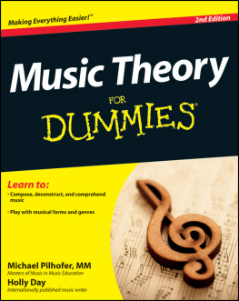 Michael Pilhofer Music Theory for Dummies